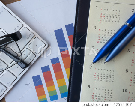 Business image · Calendar · Keyboard · Graph · Glasses Business image · Calendar · Keyboard · Graph · Glasses 57531107