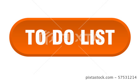 to do list button. to do list rounded orange sign. 57531214