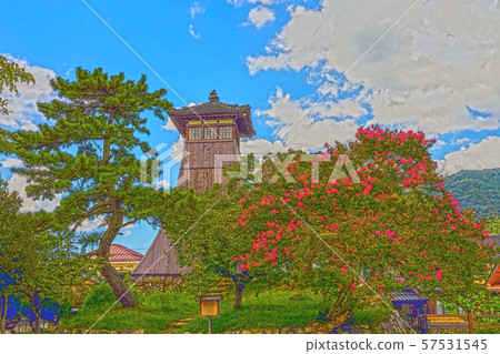 Izushi Castle Castle Town Illustration Finish Izushi Castle Castle Town Illustration Finish 57531545
