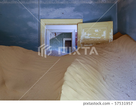 Sand has invaded and taken over these rooms in Kolmanskoppe Sand has invaded and taken over these rooms in Kolmanskoppe 57531957