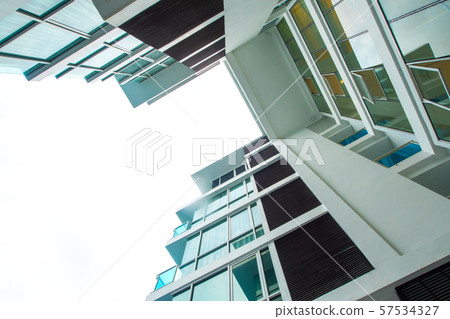 Low Vantage Point to the high rise building Low Vantage Point to the high rise building 57534327