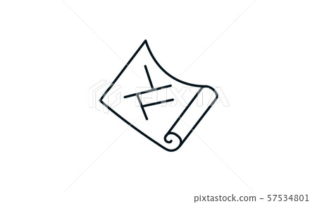 Architectural blueprint icon flat style graphical symbol. Architectural blueprint icon flat style graphical symbol. 57534801