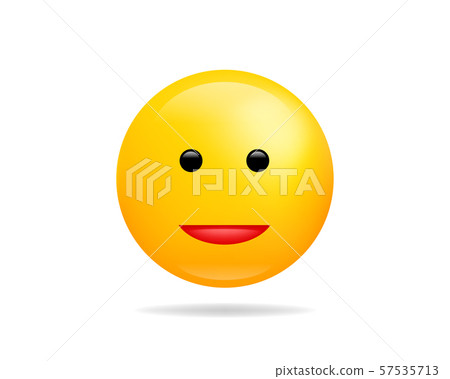 Emoji smile icon vector symbol. Smiley face yellow Emoji smile icon vector symbol. Smiley face yellow 57535713