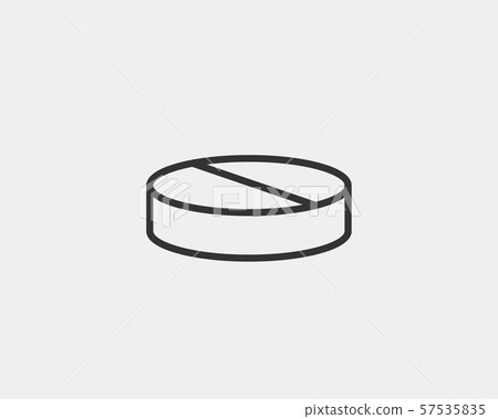Medical icons vector. Pills icon medicine drug. 57535835