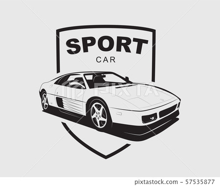 Supercar vector logo. Sport car label. Auto garage 57535877