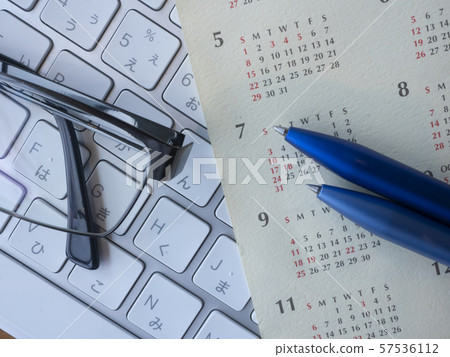 Business image · calendar · keyboard · glasses Business image · calendar · keyboard · glasses 57536112