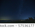 Fuji, 5th station, starry sky 57536177