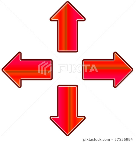 Arrow Red Cross Stock Illustration 57536994 Pixta