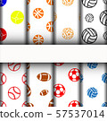 patterns and texture, sport icons set. 57537014