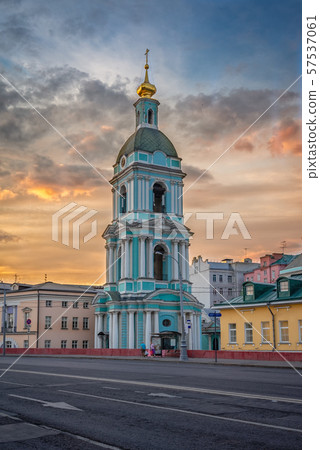 The bell tower of the Trinity Church on Yauzskaya street The bell tower of the Trinity Church on Yauzskaya street 57537061