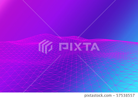 Simple vector background with polygon mesh 57538557