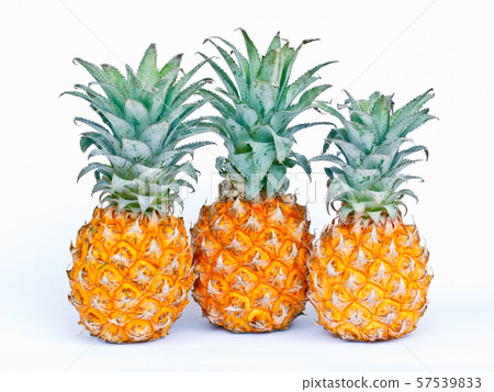 Pineapple on white background 57539833