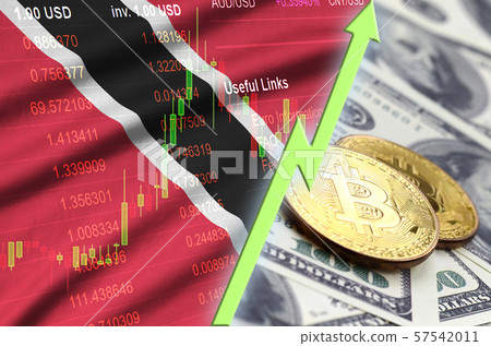 Trinidad and Tobago flag and cryptocurrency 57542011