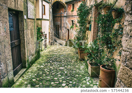 Sorano city street Sorano city street 57544236