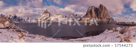 Hamnoy winter panorama Hamnoy winter panorama 57544273
