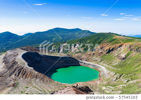 Miyagi Zao's Onka emerald green crater lake Goshikinuma and Goshikidake 57545103