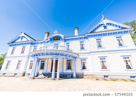 在北海道中島公園的夏天全國指定重要的文化財產Toyohirakan 57549103