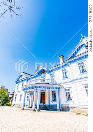 在北海道中島公園的夏天全國指定重要的文化財產Toyohirakan 57549105