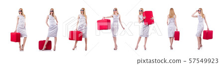 Young woman preparing for vacation 57549923