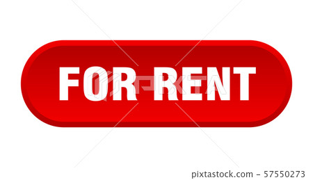 for rent button. for rent rounded red sign. for 57550273