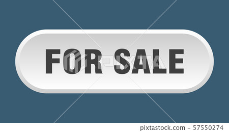 for sale button. for sale rounded white sign. for 57550274