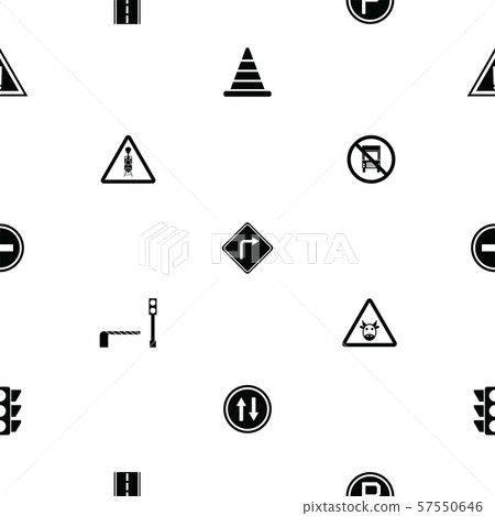 traffic seamless pattern background icon. - Stock Illustration ...