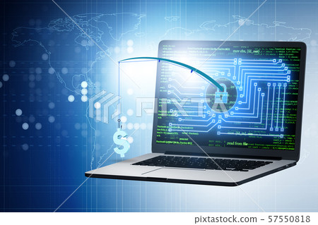 Computer and online security concept 57550818