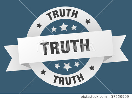 Truth Lettering Round truth ribbon. truth round white sign. truth - Stock Illustration ...