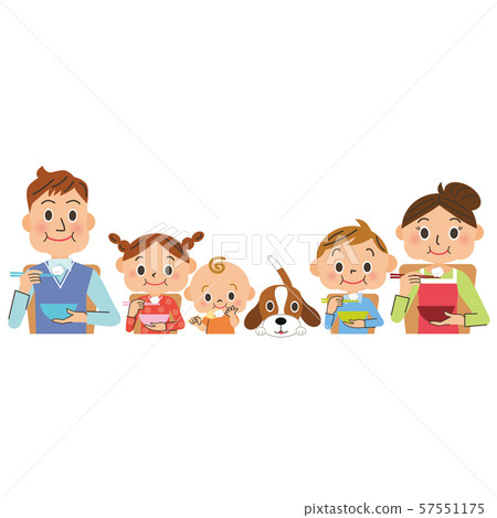 Eat rice with mogmog in family 57551175