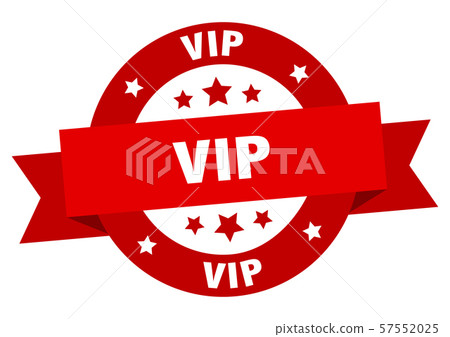 vip ribbon. vip round red sign. vip - Stock Illustration [57552025] - PIXTA