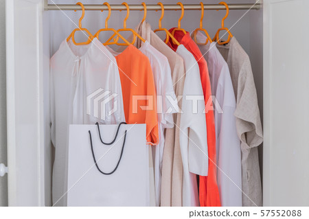 Fashion clothing background. 57552088
