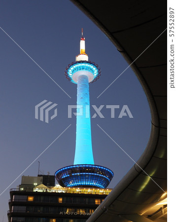 September 14, 1940 Kyoto Tower Sky Blue Light Up September 14, 1940 Kyoto Tower Sky Blue Light Up 57552897