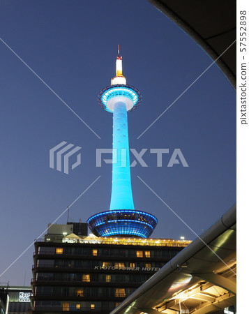 September 14, 1940 Kyoto Tower Sky Blue Light Up September 14, 1940 Kyoto Tower Sky Blue Light Up 57552898