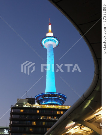 September 14, 1940 Kyoto Tower Sky Blue Light Up September 14, 1940 Kyoto Tower Sky Blue Light Up 57552899