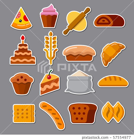 bakery stickers 57554977