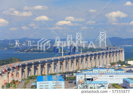 South Bisan Seto Ohashi Bridge和North Bisan Seto Ohashi Bridge South Bisan Seto Ohashi Bridge和North Bisan Seto Ohashi Bridge 57555877