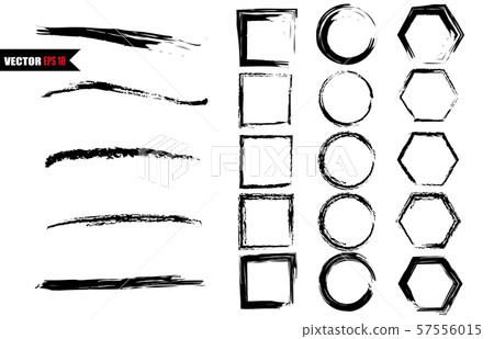 Set of vector black circles. Black spots on white background isolated. Spots for grunge design Set of vector black circles. Black spots on white background isolated. Spots for grunge design 57556015