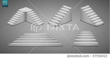 Podium, isolated on a transparent background. 3d pedestal. Vector illustration Podium, isolated on a transparent background. 3d pedestal. Vector illustration 57558422