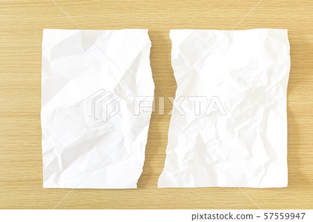 White paper broken into two 57559947