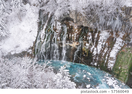 Winter Shiraito Falls / Sightseeing image of Biei-cho, Hokkaido 57560049