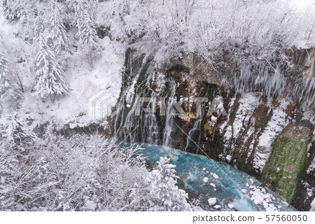 Winter Shiraito Falls / Sightseeing image of Biei-cho, Hokkaido 57560050