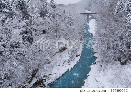 Winter Shiraito Falls / Sightseeing image of Biei-cho, Hokkaido Winter Shiraito Falls / Sightseeing image of Biei-cho, Hokkaido 57560052