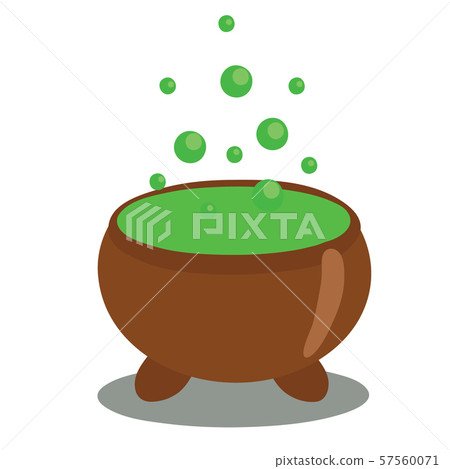 Halloween illustration with witch boiler, vector Halloween illustration with witch boiler, vector 57560071
