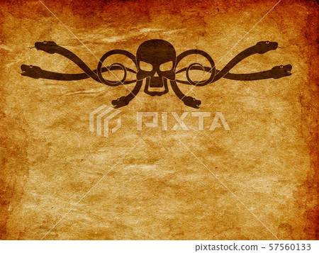 Grunge skull and snake Grunge skull and snake 57560133