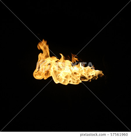 Fire flames collection isolated on black Fire flames collection isolated on black 57561960