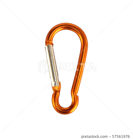 a chain with carbine on white a chain with carbine on white 57561976