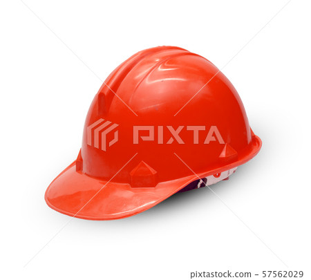 Old construction Helmet on white background Old construction Helmet on white background 57562029