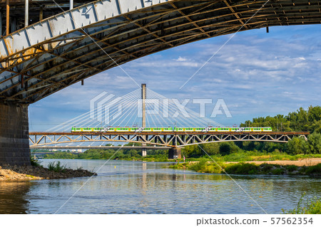 Bridges on Vistula River in Warsaw 57562354