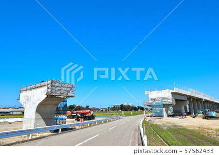 Hokuriku Shinkansen在Kibagata附近擴建工作 Hokuriku Shinkansen在Kibagata附近擴建工作 57562433