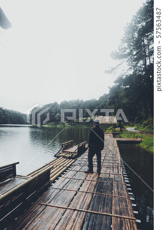 Reservoir, Pang Ung Reservoir, Travel Reservoir and Bamboo Raft Ride 57563487